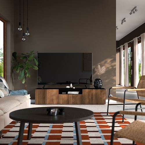 IKEA - BESTA, tv sehpası, venge-ceviz görünüm, 180x42x39 cm