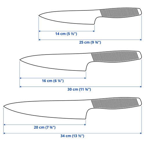IKEA - IKEA 365+, bıçak seti, paslanmaz çelik