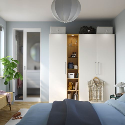 IKEA - PAX, PAX ek orta ünite, meşe görünümlü, 35x35x201 cm