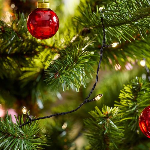 IKEA - STRALA, aydınlatma zinciri, siyah, 7.5 m