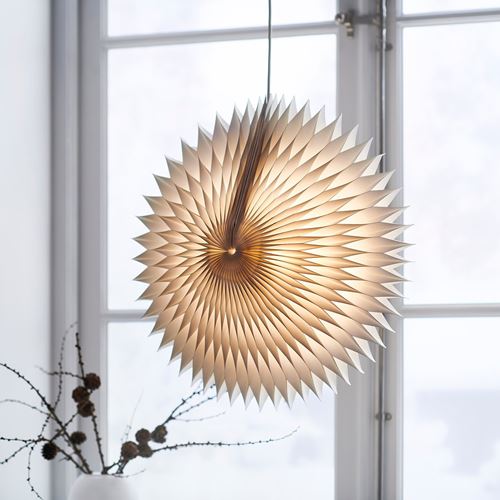 IKEA - STRALA, abajur başlığı, beyaz, 52 cm
