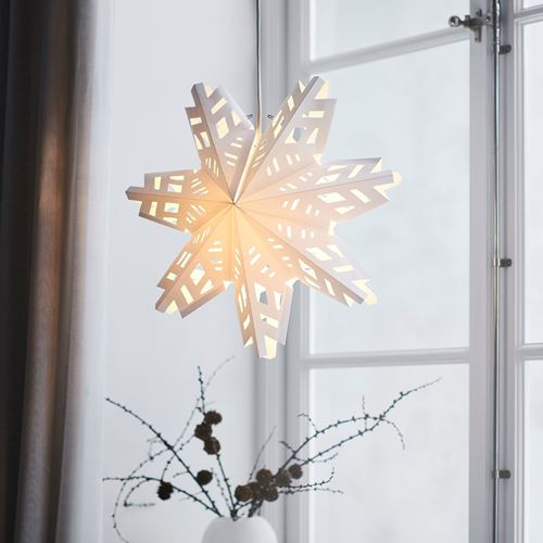 IKEA - STRALA, abajur başlığı, beyaz, 48 cm