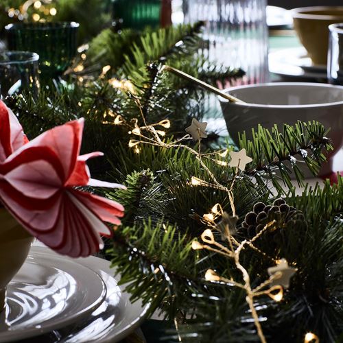 IKEA - STRALA, lighting chain, golden colour, 3.5 m