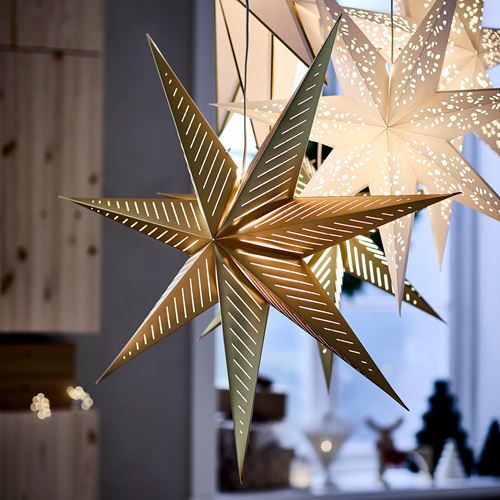 IKEA - STRALA, abajur başlığı, pirinç rengi, 90 cm