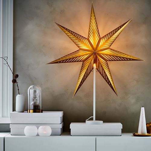 IKEA - STRALA, abajur başlığı, pirinç rengi, 70 cm