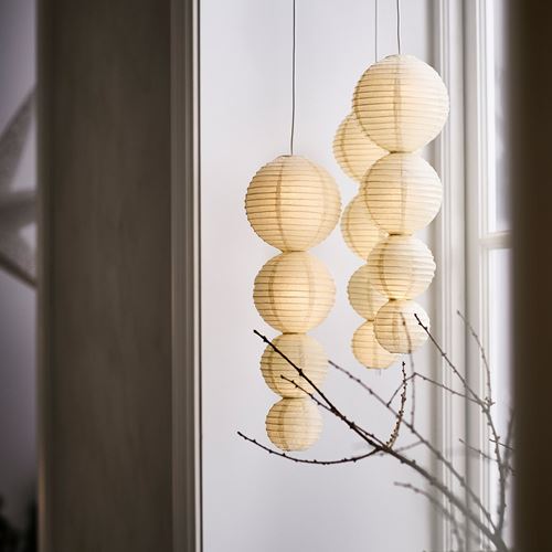 IKEA - STRALA, abajur başlığı, beyaz, 40 cm