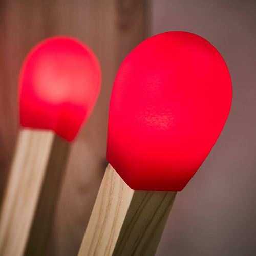 IKEA - STRALA, LED'li dekoratif aydınlatma, ahşap, 67 cm