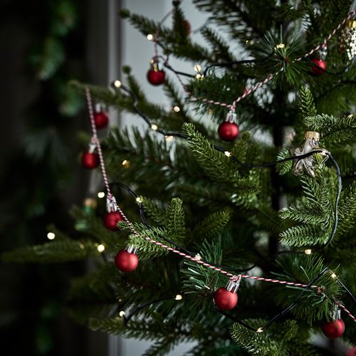 IKEA - STRALA, aydınlatma zinciri, siyah, 5.5 m