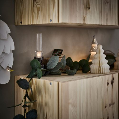 IKEA - SMYCKA, artificial wreath, green, 3 m