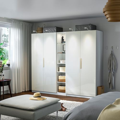 IKEA - PAX, PAX add-on middle unit, white, 35x35x201 cm