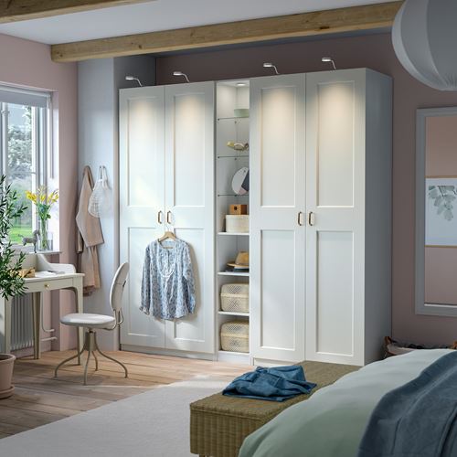 IKEA - PAX, PAX ek orta ünite, beyaz, 35x35x236 cm