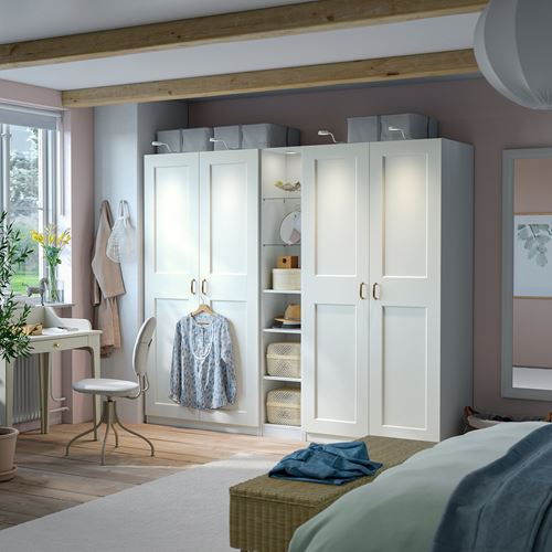 IKEA - PAX, PAX add-on middle unit, white, 35x35x201 cm