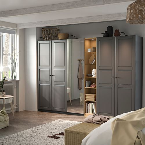 IKEA - PAX, PAX ek orta ünite, meşe görünümlü, 35x35x201 cm