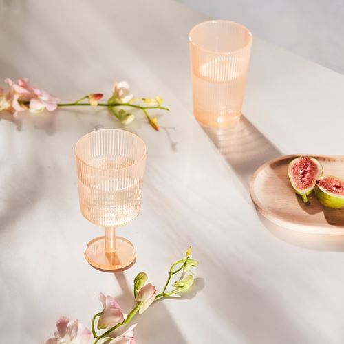 IKEA - KALLSINNIG, wine glass, plastic-orange, 32 cl