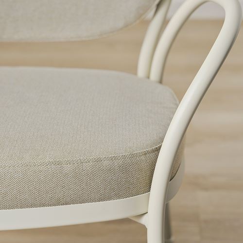 IKEA - ISMANTORP, armchair, light grey-beige-tibbleby light beige