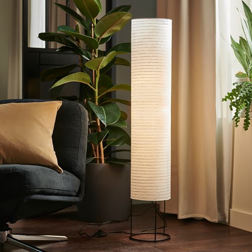 IKEA - STRANDAD, floor lamp, white/black