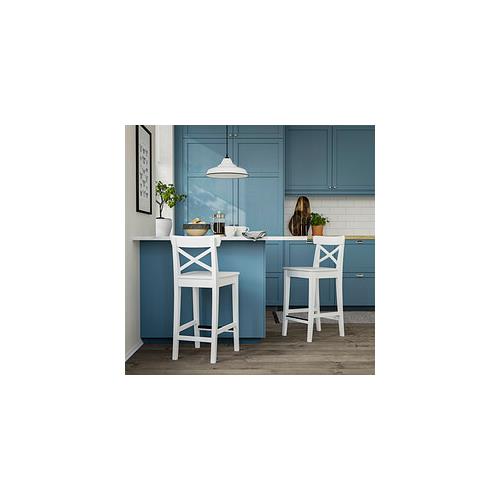IKEA - ROSENTORP, bar sandalyesi, beyaz, 63 cm
