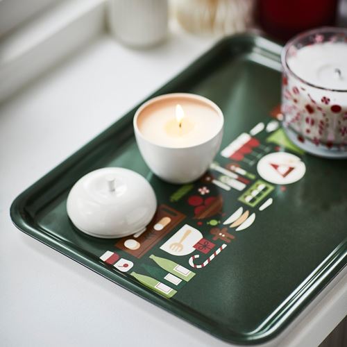 IKEA - VINTERFINT, tray, green, 37x28 cm