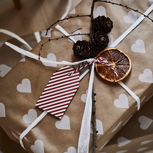 IKEA - VINTERFINT, gift wrap roll, brown, 3x0.7 m/2.10 m²