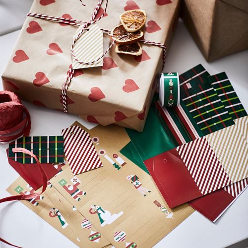 IKEA - VINTERFINT, gift tags, multicolour