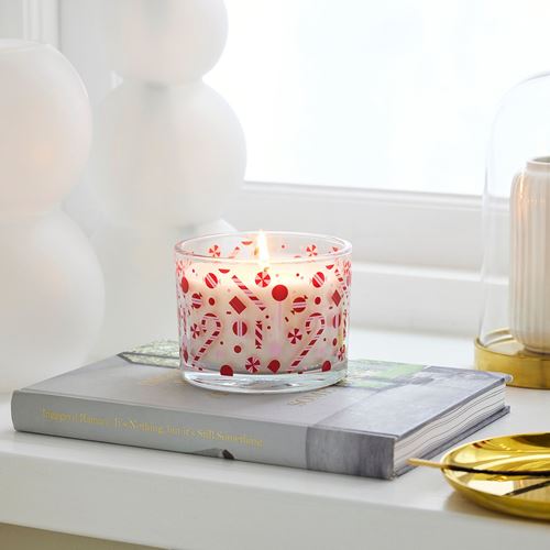 IKEA - VINTERFINT, scented candle in cup, white, 50 hr