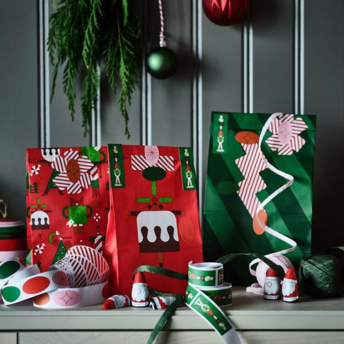 IKEA - VINTERFINT, gift tags, multicolour