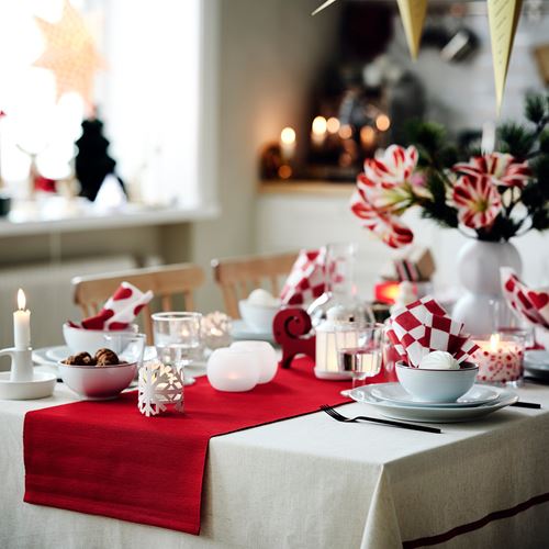 IKEA - VINTERFINT, table-runner, red, 35x130 cm