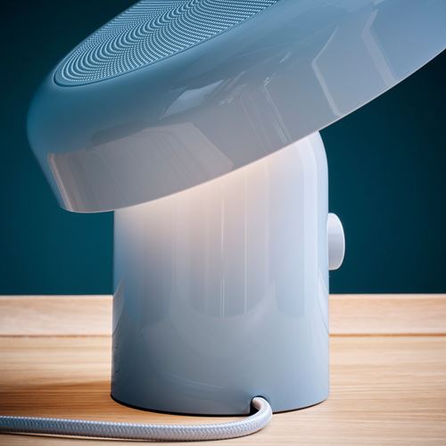 IKEA - BLOMPRAKT, bluetooth hoparlörlü lamba, açık mavi, 22 cm