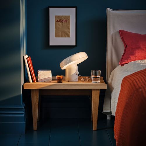 IKEA - BLOMPRAKT, bluetooth hoparlörlü lamba, bej, 22 cm