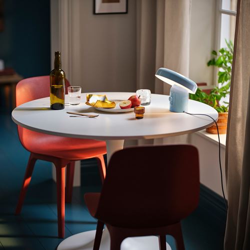 IKEA - BLOMPRAKT, bluetooth hoparlörlü lamba, açık mavi, 22 cm