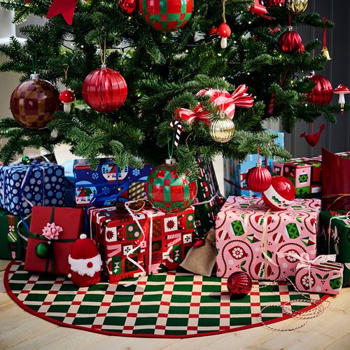 IKEA - VINTERFINT, tree rug, multicolour, 100 cm