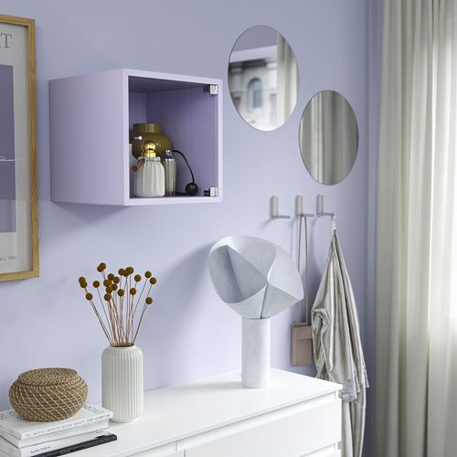 IKEA - EKET, wall cab with door, pastel lilac, 35x35x35 cm
