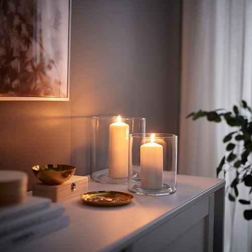 IKEA - PILFINK, mumluk, saydam cam