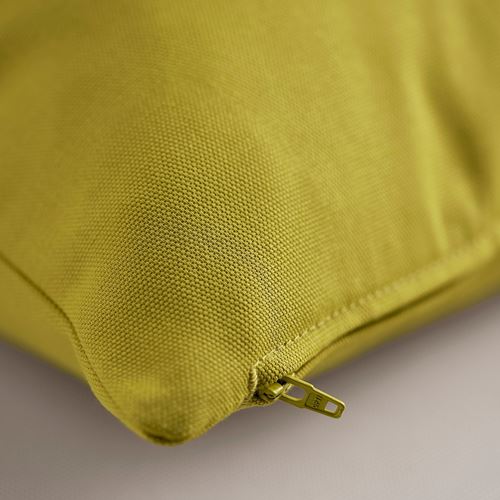 IKEA - HJARTERÖ, cushion cover, yellow/green, 50x50 cm