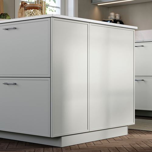 IKEA - ASPUDDEN, kaplama paneli, dekoratif açık gri, 62x80 cm