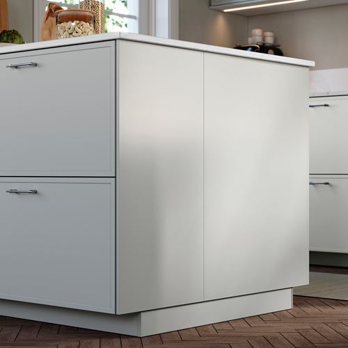 IKEA - ASPUDDEN, kaplama paneli, dekoratif açık gri, 62x80 cm