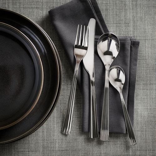 IKEA - SJUGALSHAJ, 6 kişilik çatal bıçak takımı, paslanmaz çelik