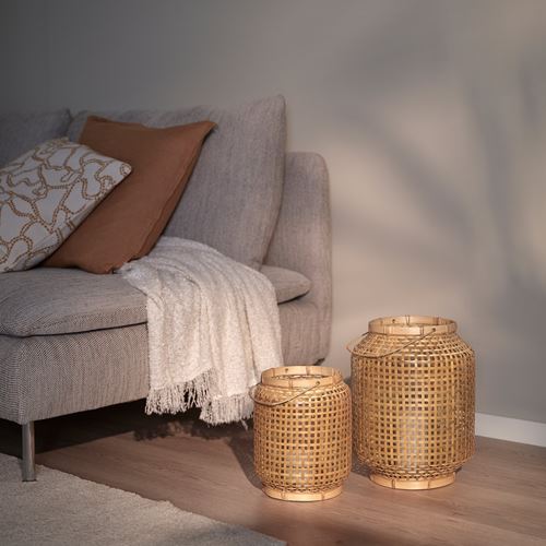 IKEA - PAVEFINK, fener, bambu, 33 cm