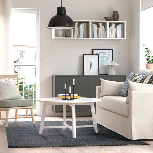 IKEA - LOKBYTE, büyük halı, koyu mavi-açık bej, 170x240 cm