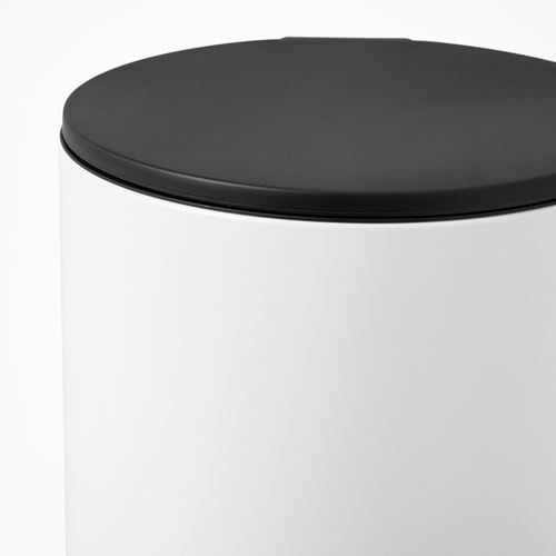 IKEA - TURRIDNING, waste bin, white/anthracite, 9 l