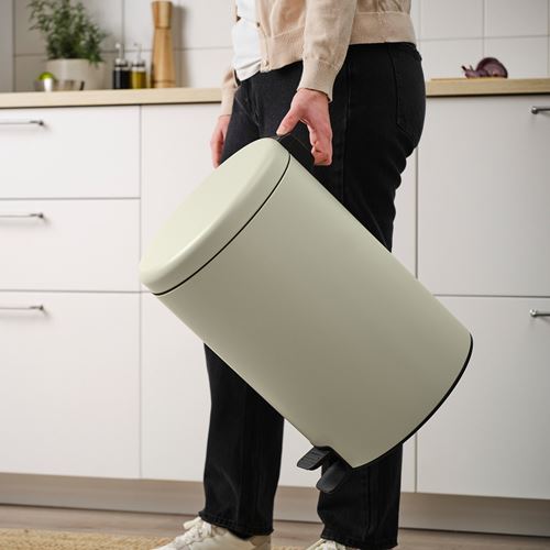 IKEA - STENTRAPPA, waste bin, light grey/beige, 18 l