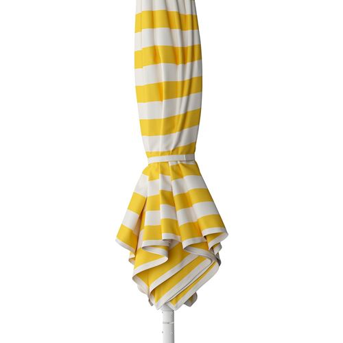 IKEA - HÖGÖN, parasol, off-white/bright yellow, 270 cm