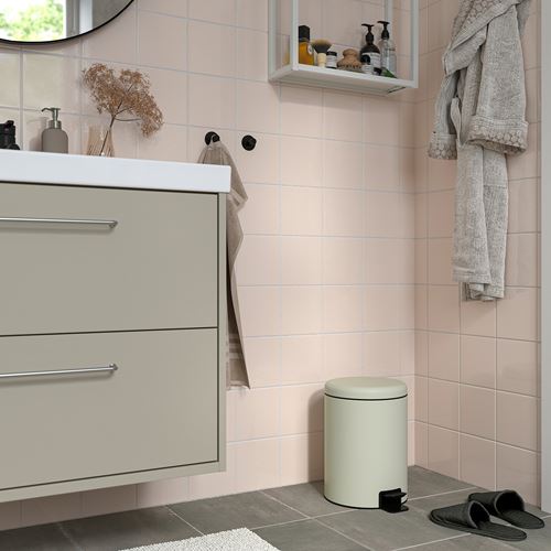 IKEA - STENTRAPPA, waste bin, light grey/beige, 9 l
