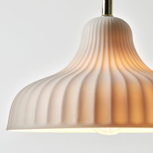 IKEA - SKIVTOFS, pendant lamp, off white, 24 cm