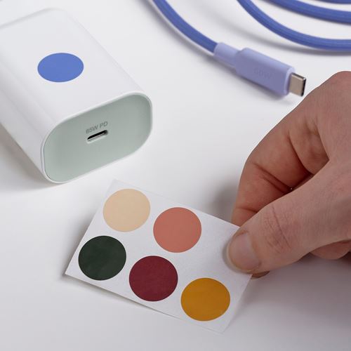 IKEA - SJÖSS, 65W USB-C charger, white, 11 cm