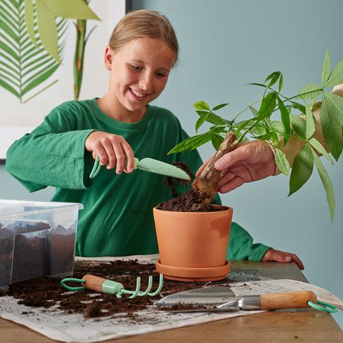 IKEA - LARKAR, gardening set, birch-light green