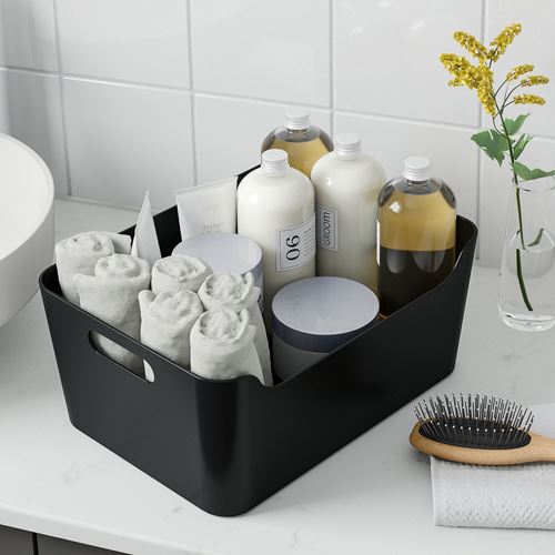 IKEA - UPPDATERA, box, anthracite, 34x24 cm