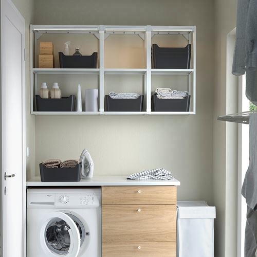 IKEA - UPPDATERA, box, anthracite, 34x24 cm