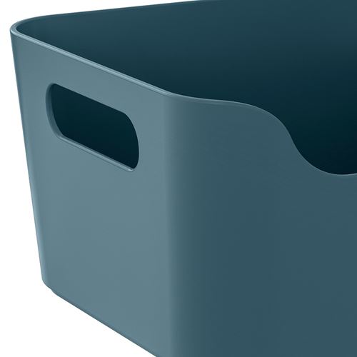 IKEA - UPPDATERA, box, grey/blue, 24x17 cm