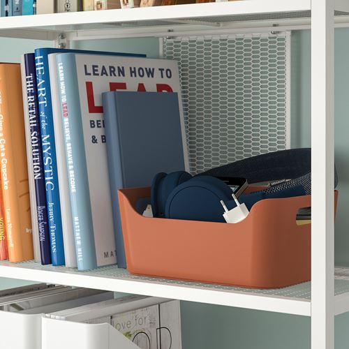 IKEA - UPPDATERA, box, red-brown, 24x17 cm